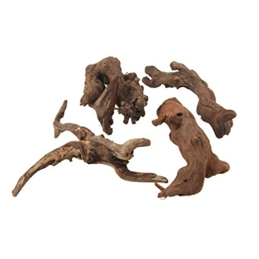 

Driftwood Branches Reptiles Aquarium Decoration Assorted Size, 6-10 inch in Length,4 Pieces