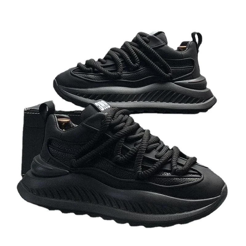 2024 New Men\'s Popular Fashion Height Increasing Spring Platform Casual Sports Clunky Shoes