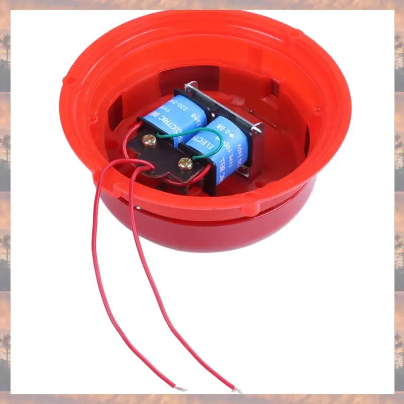 N75R-3X AC 220V 100Mm 4 Polegadas de Diâmetro Escolas Alarme de Incêndio Forma Redonda Sino Elétrico Vermelho