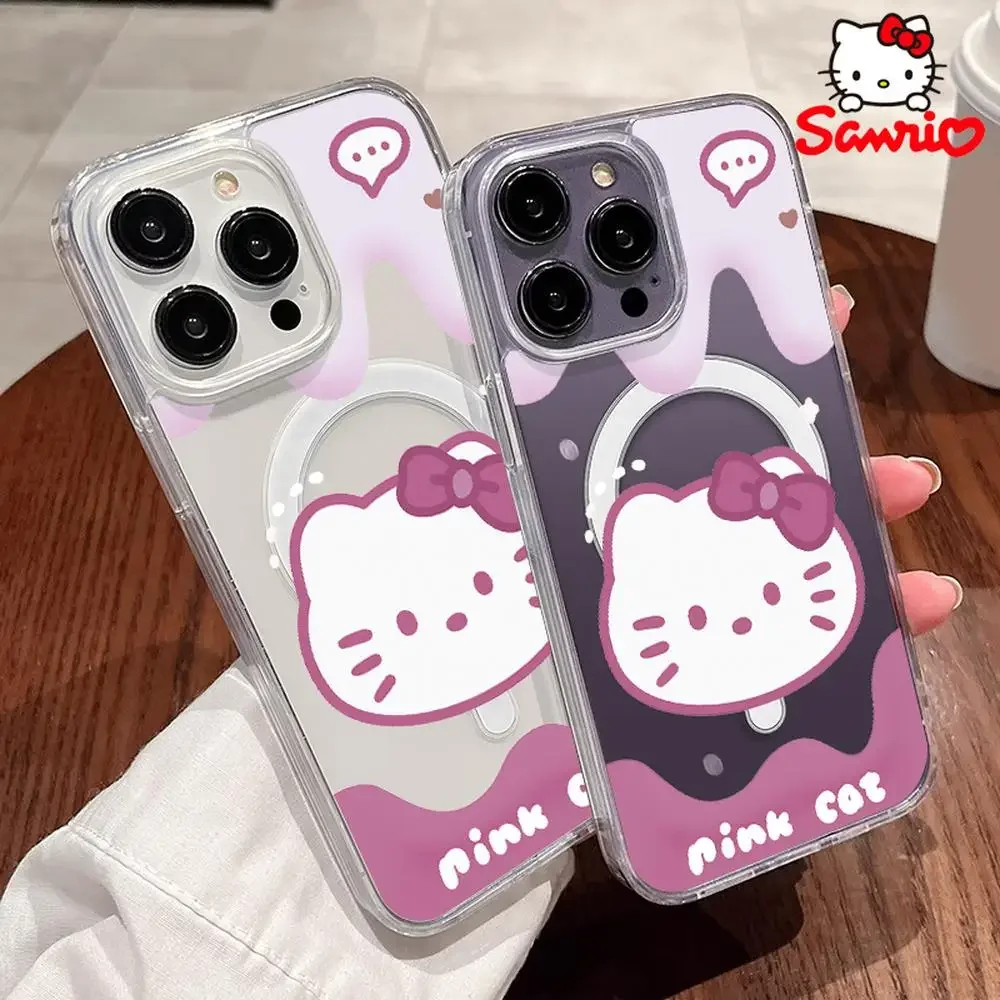 Sanrioเคสโทรศัพท์Iphone 16/15/14/13/12/11/X/Xs/Xs Max/Pro Maxสาวเคสโทรศัพท์Shell Hellokittyอะนิเมะอุปกรณ์เสริมHello Kittyของขวัญ