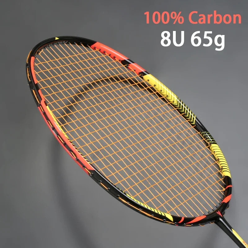 Ultralight 8U 65g Carbon Professional Badminton Racket Strings Strung   Z Speed Force Raket Rqueta Padel 22-30LBS Crank set bike