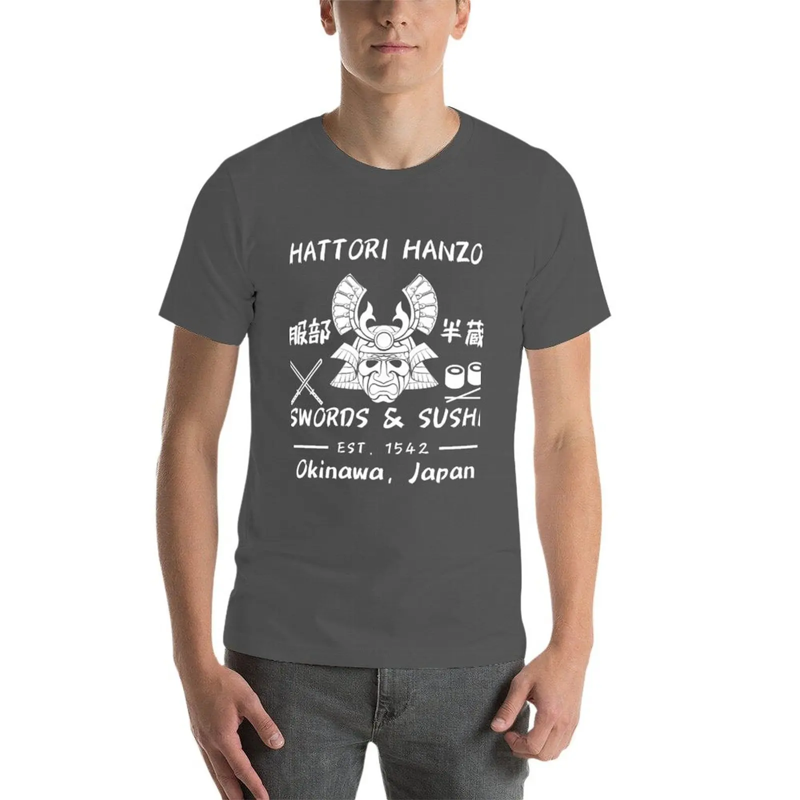Hattori Hanzo Swords & Sushi Est. 1542 Okinawa, Japan T-Shirt man t shirts for men casual cotton t shirts high quality T-Shirt #4