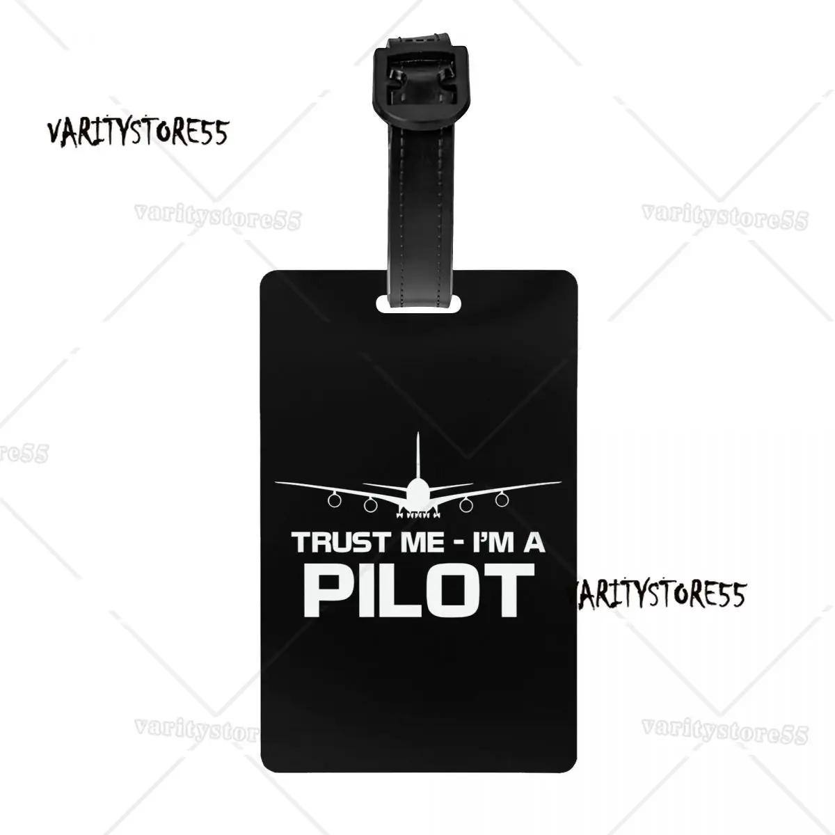 Trust Me IM A Pilot Luggage Tags for Suitcases Plane Flying Aeroplane Aviation Gift Privacy Cover Name ID Card