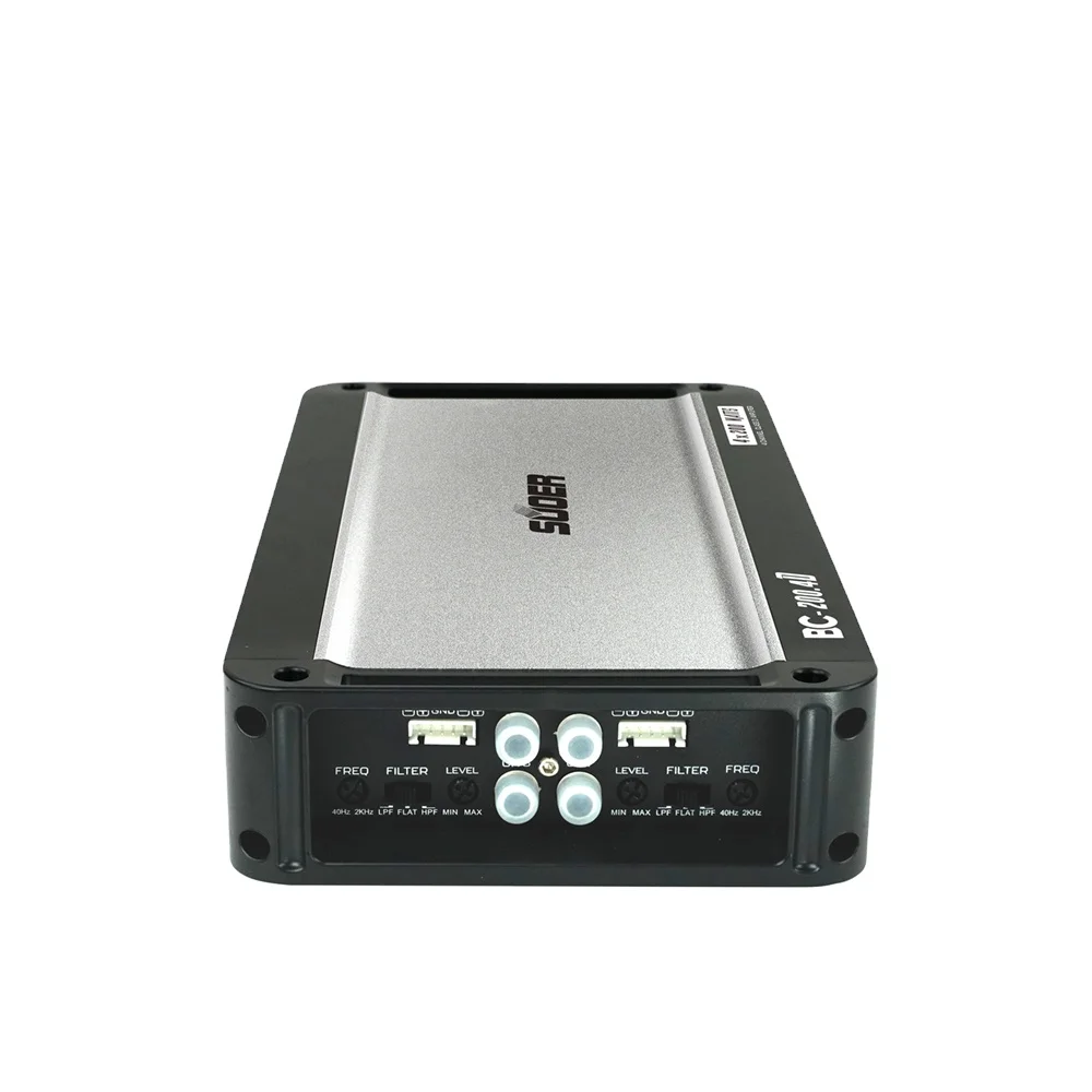 

Suoer BC-200.4 2000 Watts Big Power Amplifier Audio Power Sliver 4 Channel Car Amplifier
