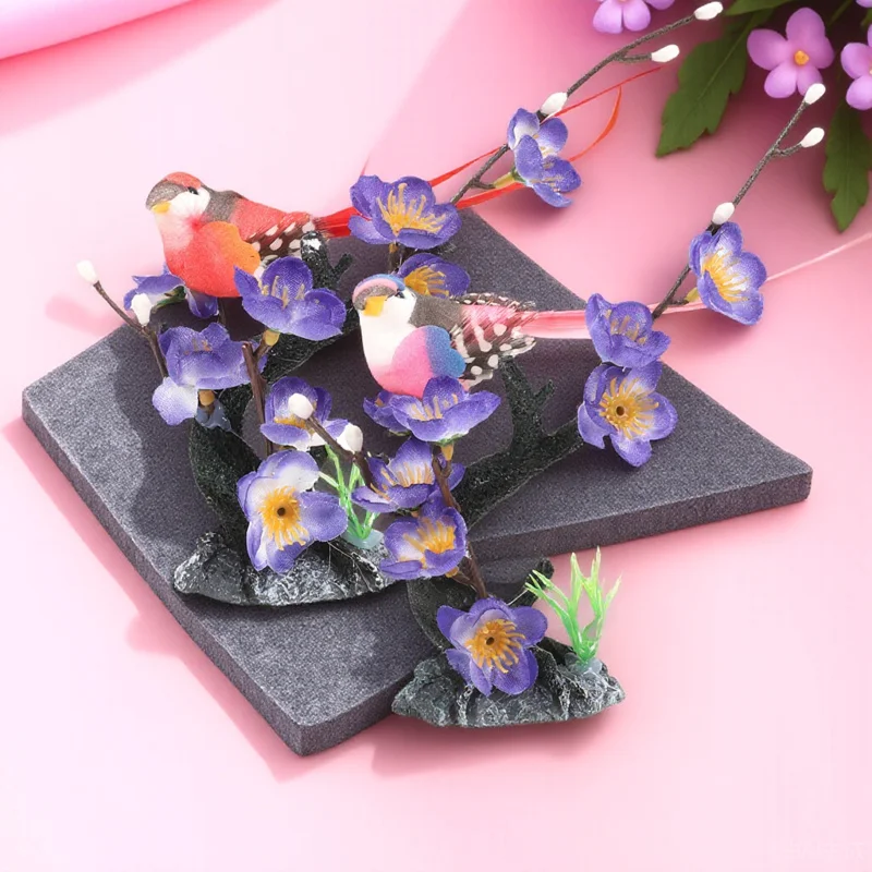 

2Pcs Sushi Plate Decorations Fake Plant Sashimi Plate Plant Adornment Chinese Style Dish Decor Sushi Decorations