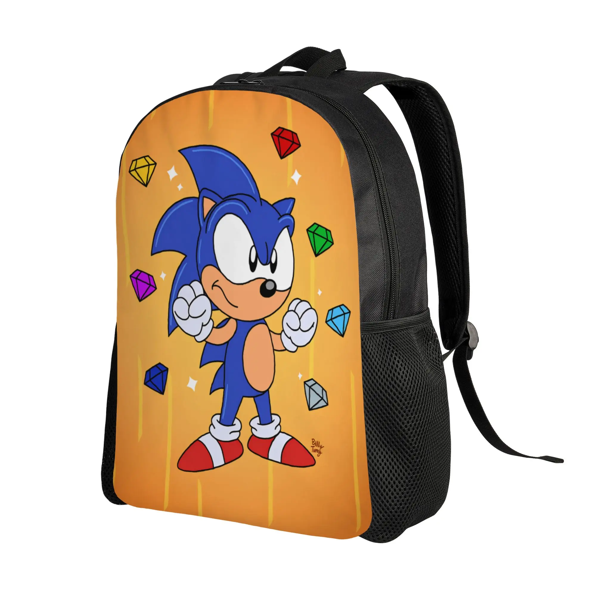 Sonices Cartoon Game Backpack  Kawaii Backpacks Student Unisex Sport Big High School Bags Design Rucksack