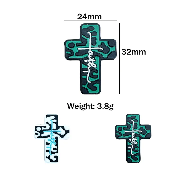 10PC Silicone Beads Cross Focal Beads Teethe Baby Pendant Toys DIY String Pen Beads Nipple Chain Jewelry Accessories Kawai Gift