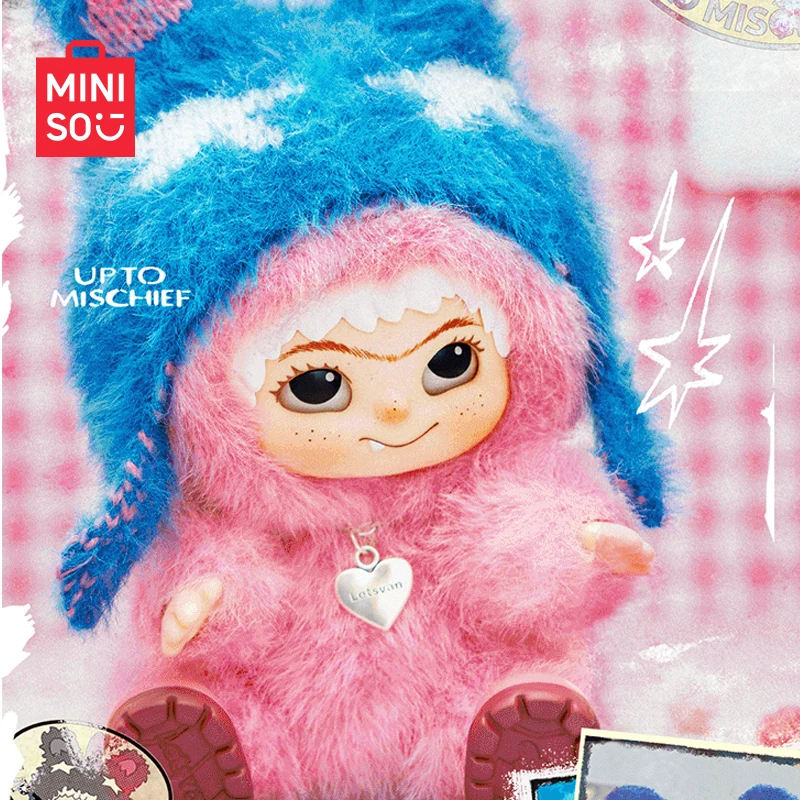 

Miniso Miniso Wakuku Maomao Trendy Series Blind Box Handmade Ornament Plush Gift Surprise Blind Box Happy Toy Birthday Gift
