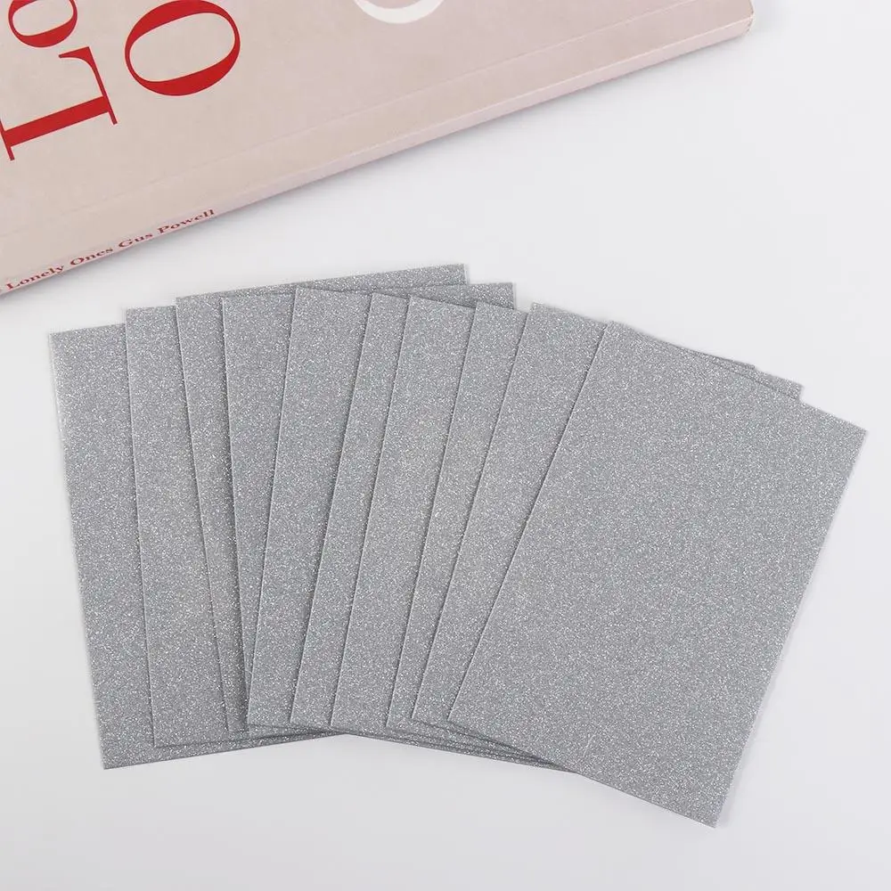 10pcs/set Fashion Macaron Color Idol Photo Protective Cover DIY Pure Color Photo Cards Bag Two-layer Photo Card Film Home