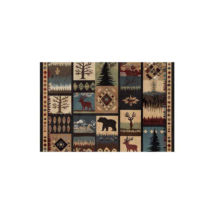 High-end Vintage Living Room Bedroom Carpet Antique Style Room Sofa Rug Rectangular