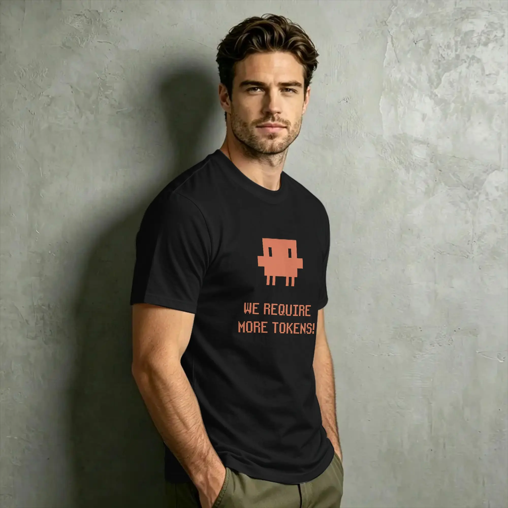 Code This Claude Code T-Shirt Strand-Baumwoll-T-Shirts für Herren, modisches T-Shirt mit individuellem Logo, kurzärmelige Streetwear-Tops – Detail 7