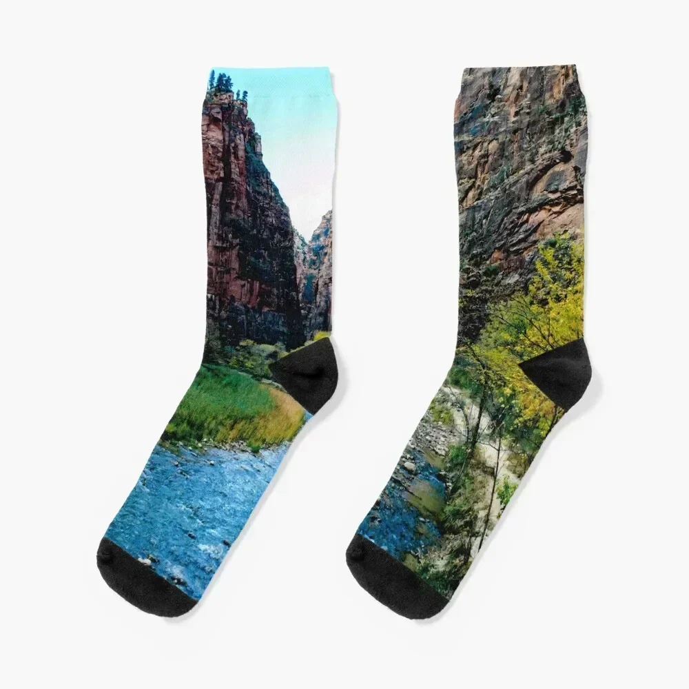 

Zion National Park Socks compression cute Soccer Men's Socks Women's