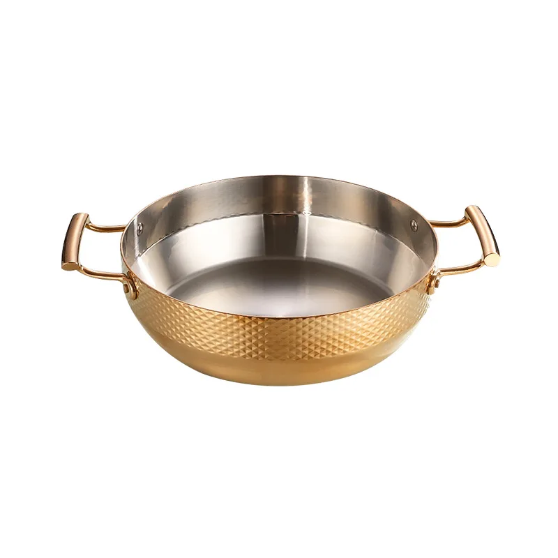 

Three layer steel gold plated hammer print narrow bottom hot