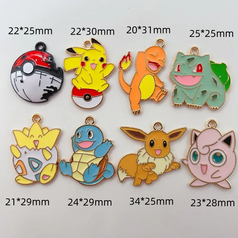 10 szt. Wisiorek ze stopu klasyczna kreskówka Anime wisiorek z motywem zwierzęcym kolczyki DIY brelok bransoletka biżuteria akcesoria urocze Charms