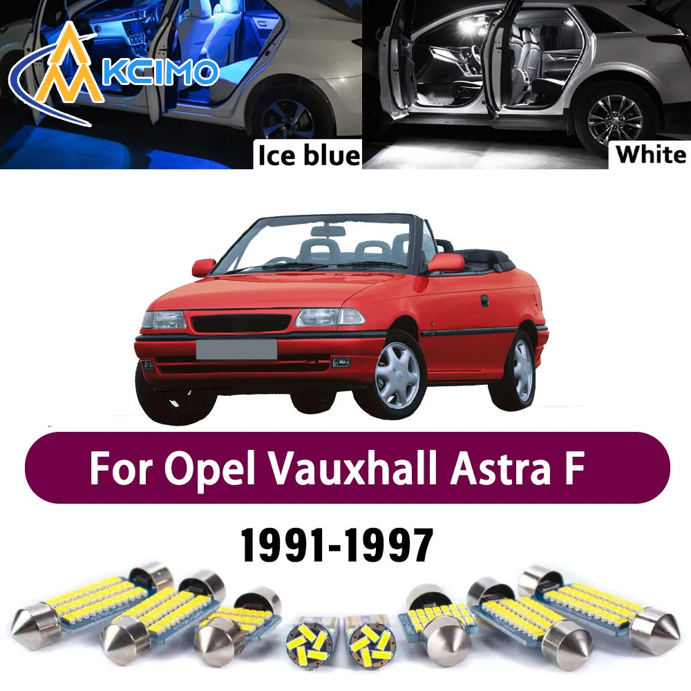 

Premium LED Interior Lighting Kit for Opel Vauxhall Astra F 1991-1997 1992 High-Quality Error-Free Dome Map Trunk Auto Lamps