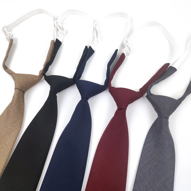 

Women's 7cm Solid Color Elastic Necktie School Uniform Neckwear Convenient Activity Clothing Accessory