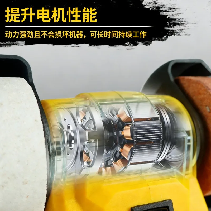 Vertical Double‑End Bench Grinder Woodworking Sanding Edge Trimming Tool Fits Common Heavy‑Duty Power Tool Interface Accessory