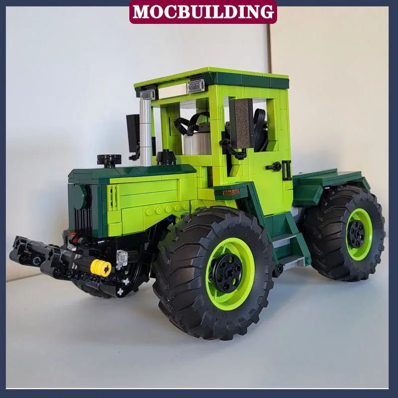 MOC City Tractor Model Building Block Assembly Electric Technology Transport Truck Boy Toy GiftCollection