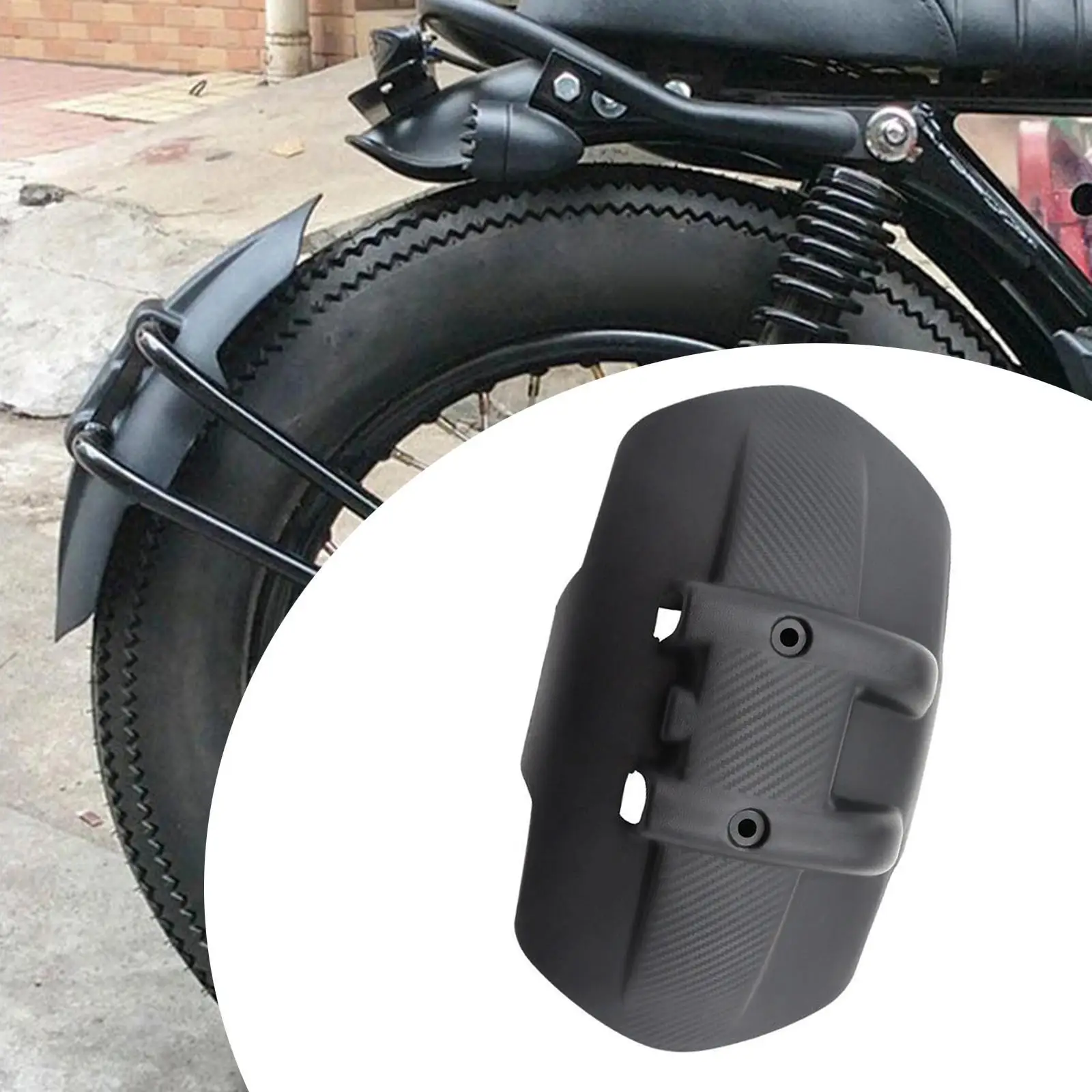 Motorcycle Rear Mudguard Sturdy Simple Installation Motorcycle Splash Guard