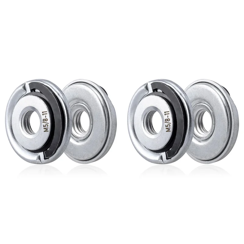 

AT44-4Pcs Quick Change Angle Grinder Flange Nuts 5/8-11 Grinder Nut Replacement Lock Nuts Grinder Locking Nuts
