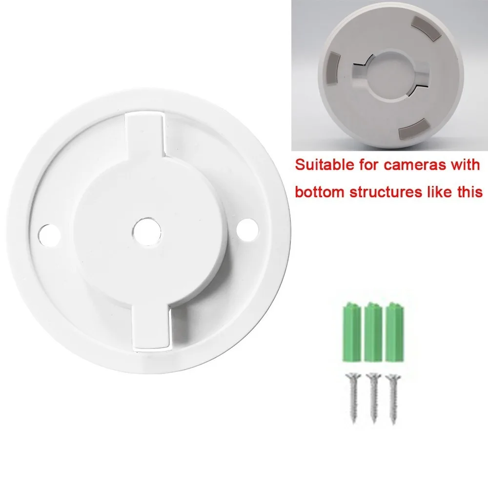 Snap-on Downlight Hole Camera Mount Bracket Space-saving Tilt Hoisting Base Wall Mount Bracket for Xiaomi Ezviz TP-LINK