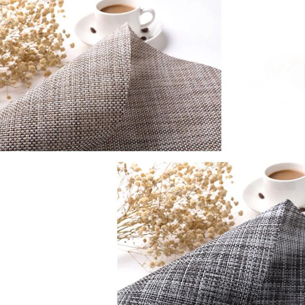 

Woven Table Runner Rectangular Grey for Dining Room Outdoor Picnic Party Table Cover Decor Heat Insulation Placement