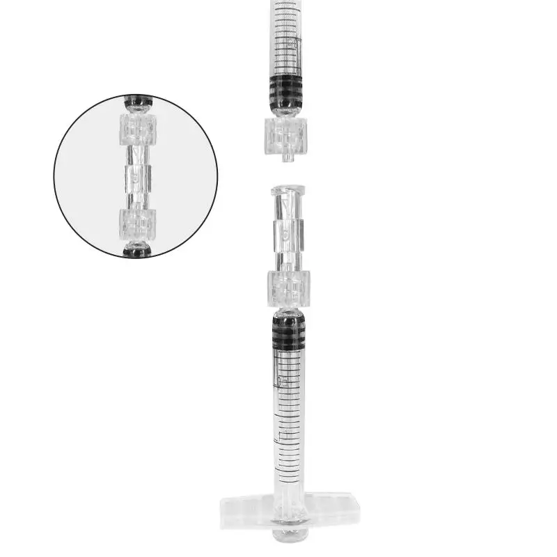 Transparent Medical Sterile Luer Lock Connector Disposable Plastic Leak Proof Pneumatic Device Drug Guide Equipment