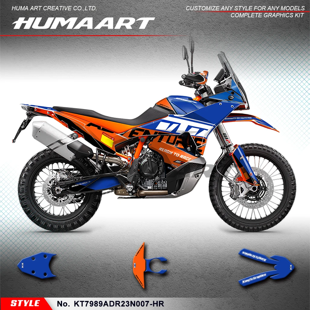 

Графический комплект huпера, клейкие наклейки для KTM 790 890 Adventure R ADV 2023 2024, KT7989ADR23N007-HR