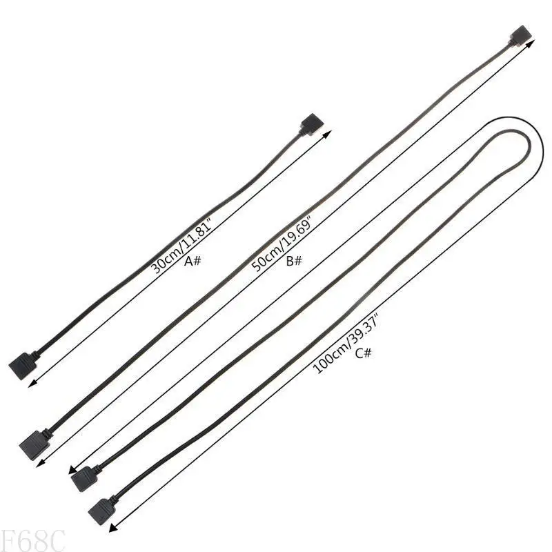 F68C 12V 4PIN RGB Интерфейс -разъемы Хаба Удлинительная плата