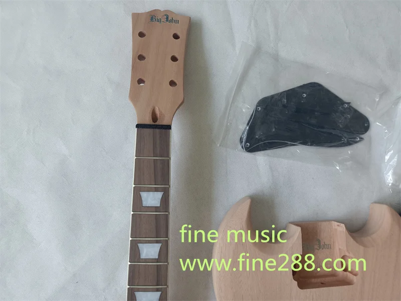 diy unfinished unpainted rosewood  natural color  22 fret electric guitar 825