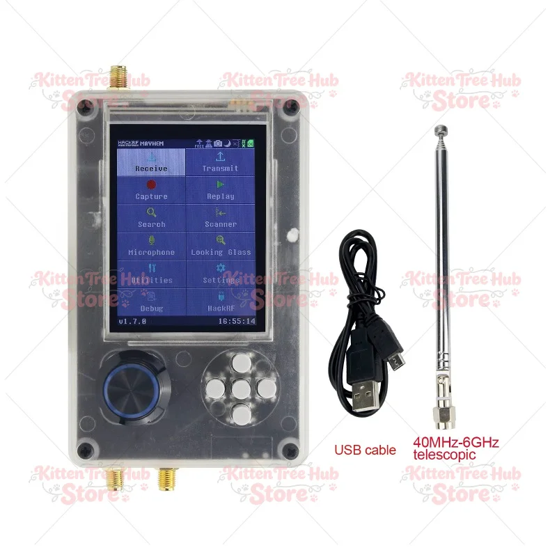 Radio Kit Upgraded  LCD Display With Case Antenna USB Cable