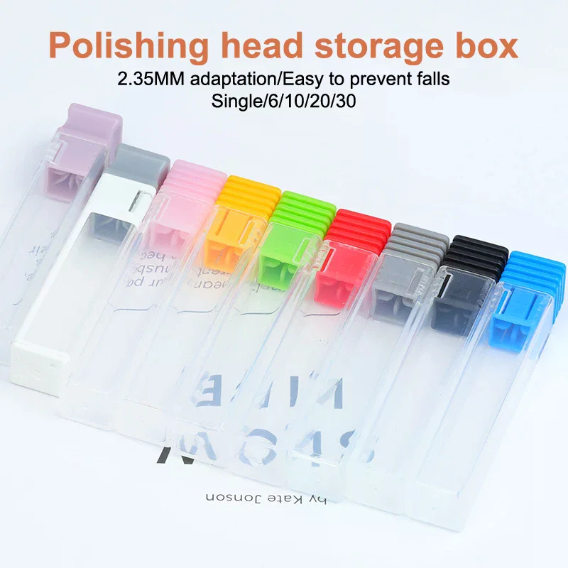 1/5 個ネイルアートドリルディスプレイスタンド収納ボックスドリルビットフライスカッターアクセサリーボックスネイルアートツール