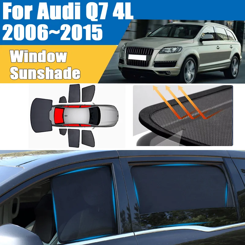 

Солнцезащитная шторка для автомобиля Audi Q7 4L 2006-2015 2008 2009, затемняющая сетчатая, с защитой от УФ-излучения, для конфиденциальности, на лобовое стекло, автомобильные аксессуары