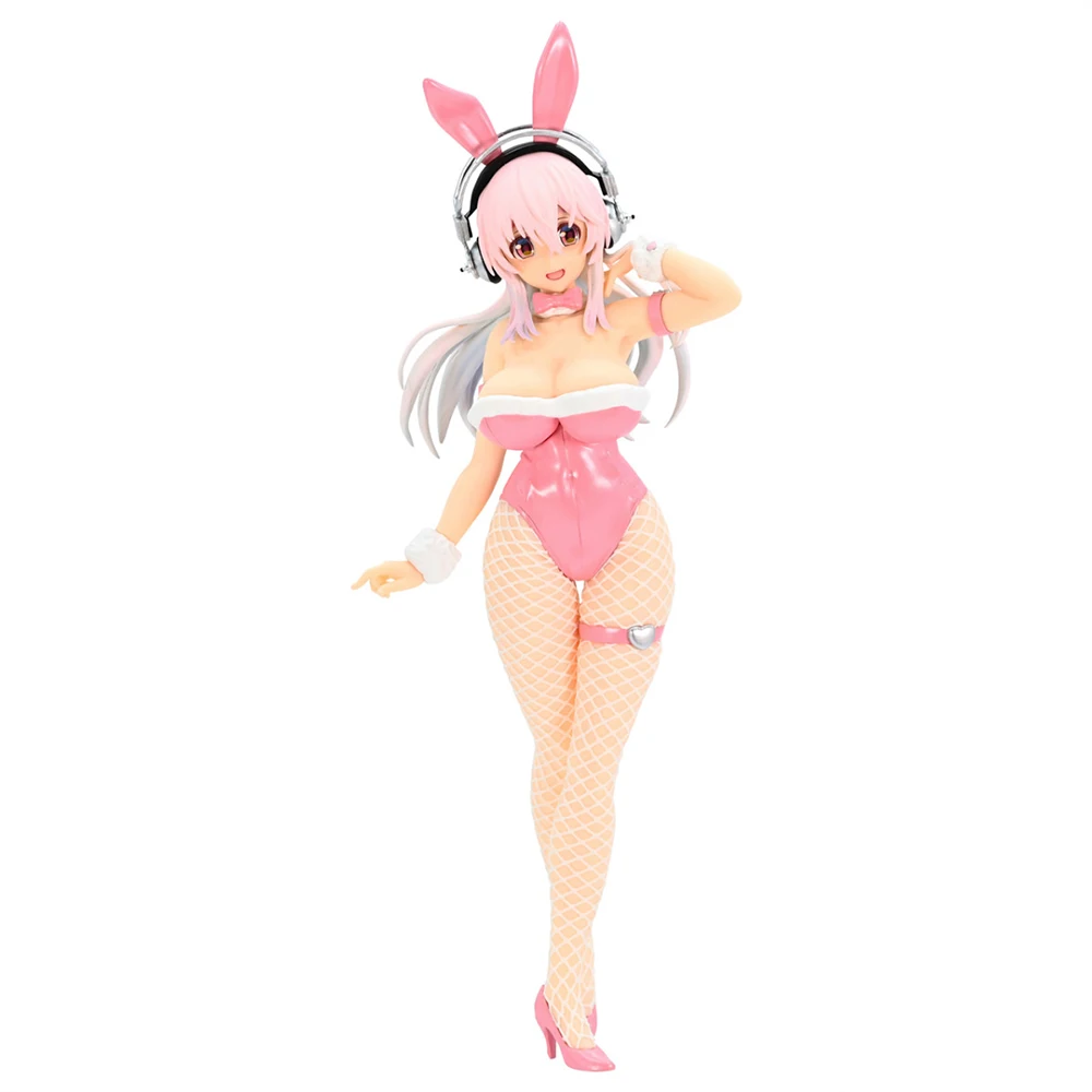 In-Stock FuRyu BiCute Bunnies Super Sonico Gorgeous Great 300 mm Anime Figure Collectible Model Ornament Toys