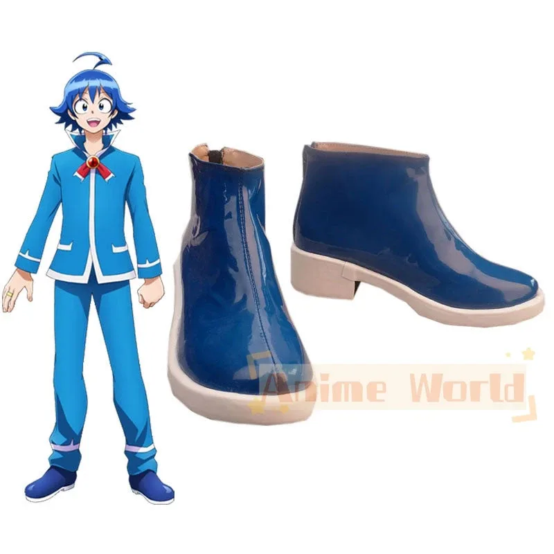 

Добро пожаловать в школу демонов! Ирума-кун прибыл! Iruma-kun Iruma Suzuki Обувь для косплея Хэллоуин Карнавальные сапоги на заказ