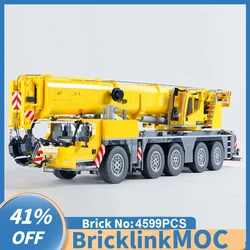 NEW 4599PCS MOC city Engineering Series 1:24 scale Liebherr LTM 1250-5.1 crane creative ideas ChildrenToy Gift Technology Blocks