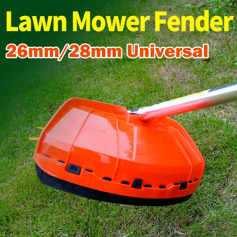 VARIEA-Red, Universal Brush Cutter Shield High Quality Mower Protection Baffle Petrol Brush Cutter Grass Additions Mower Grass G