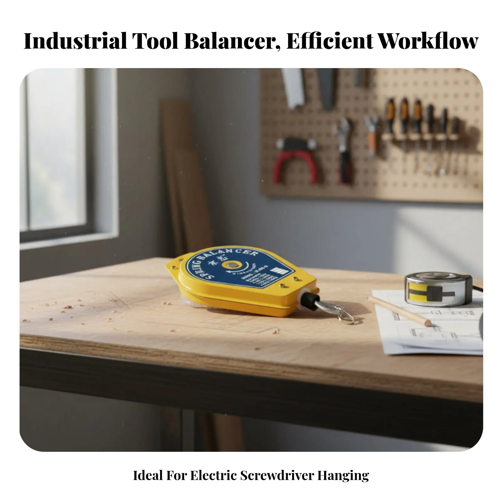 

Electric Screwdriver Balancer Suspender Retractable Tool Suspender Thickened Steel Cord Hanging Tool Holder