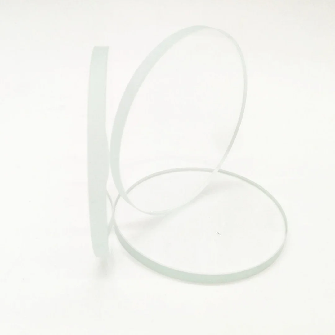‌Borosilicate Glass 50-80mm Toughened Sight Glass Flat Lens High Temperature Pressure Rated Acid Alkali Resistant For Lab