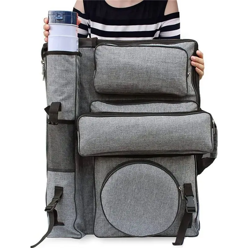 ABIJ-2X Art Portfolio Case,4K Canvas Artist Backpack Waterproof Art Carrying Bag Tote For Drawing Board Sketching Tools