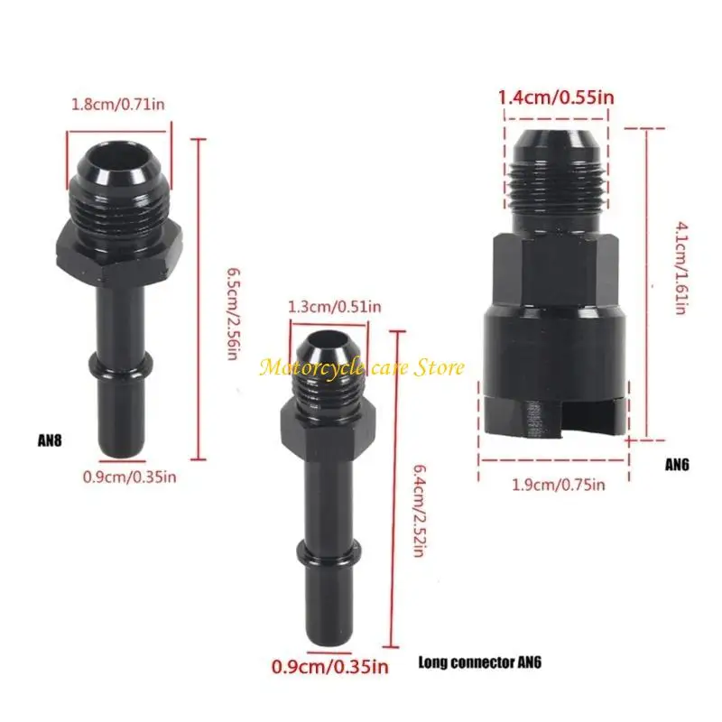 U75F Aluminium an6 An8 männlich bis 5/16 "3/8" Schnelle Verbindung weibliche Push-On-Anpassung