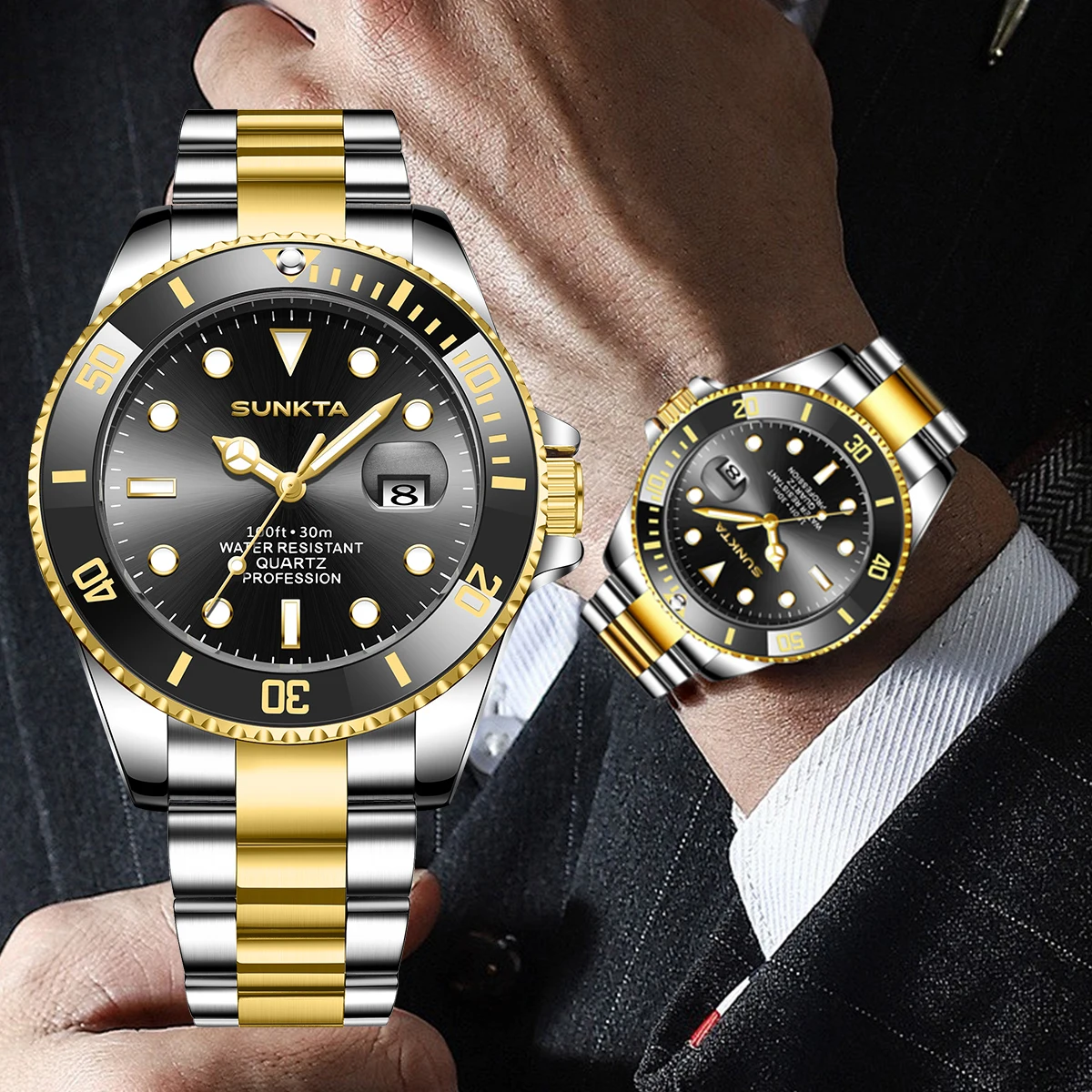SUNKTA Top Brand Luxury Men Wa - đánh giá và giá Luxury Watch All Brands