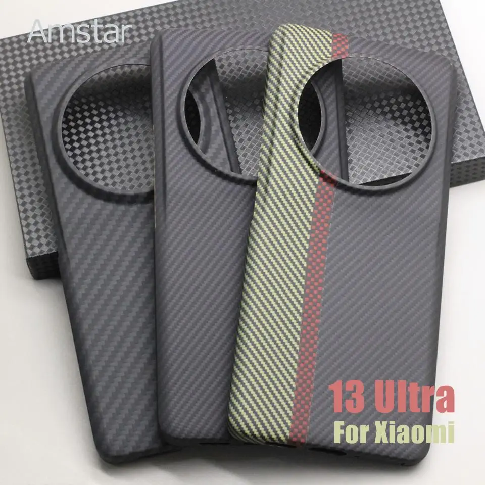 

Amstar Luxury Carbon Fiber Phone Case for Xiaomi 13 Ultra Multicolor Aramid Fiber Ultra-thin Anti-drop Mi 13 Ultra Phone Cover