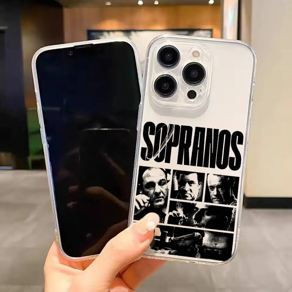 

The Tony Soprano-JG For iPhone 17 16 15 14 13 12 11 Mini Pro Max Plus Transparent Cover Phone Case