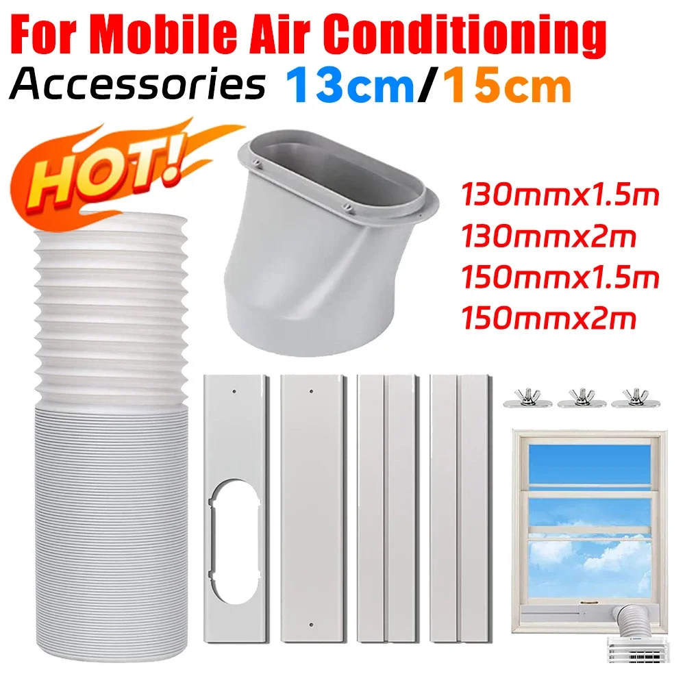 Mobile Air Conditioner Vent Kit Portable Mobile Air Conditioning Exhaust Hose Kit Lightweight Accessories for Home Office