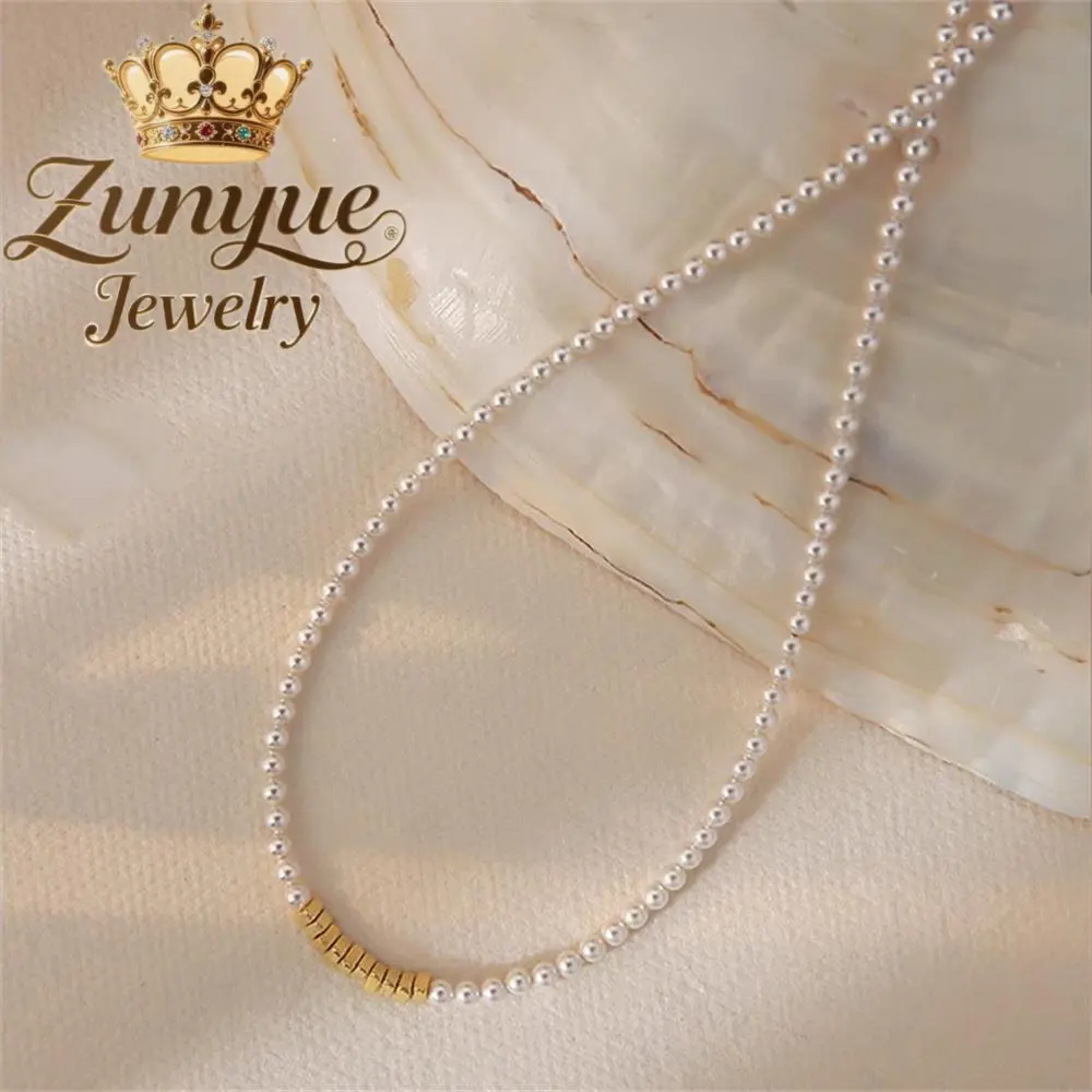 Silver Pearl Necklace Accessory A Versatile And High-End Beaded Necklace Accessory For Women In Summer Fashion Jewelry Exquisite