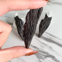 Grounding Stone Raw Black Kyanite - Raw Kyanite - Kyanite - Black Kyanite Blades - Protection - Aligns Chakra Stone