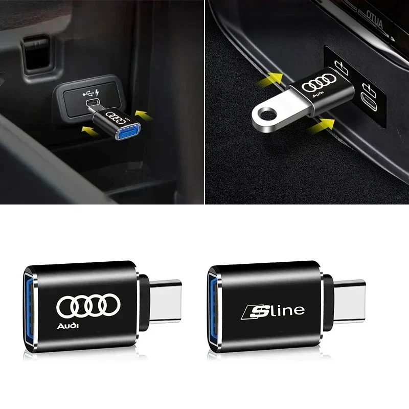 

Для Audi B4 Car A4 A6 2025 Для Audi Автомобильный USB-кабель типа C Конвертер Зарядный адаптер Автомобильные аксессуары для Audi Sline RS A4 B8 B6