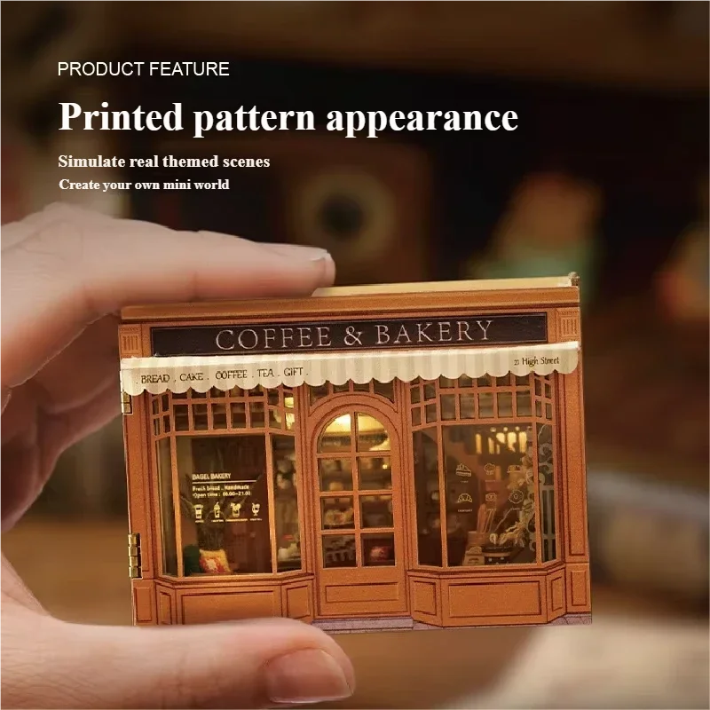 منزل ذكي ممتع يمكنك صنعه بنفسك سلسلة مكعب سحري صغير قطع ورق مجانية وإكسسوارات تصميم قابل للطي هدية إبداعية #5