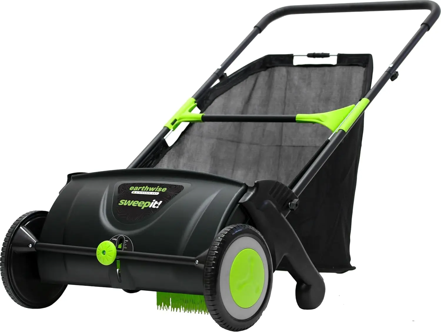 

21-Inch Push Lawn Sweeper for Dry Leaves, Lightweight and Adjustable Rake Height
